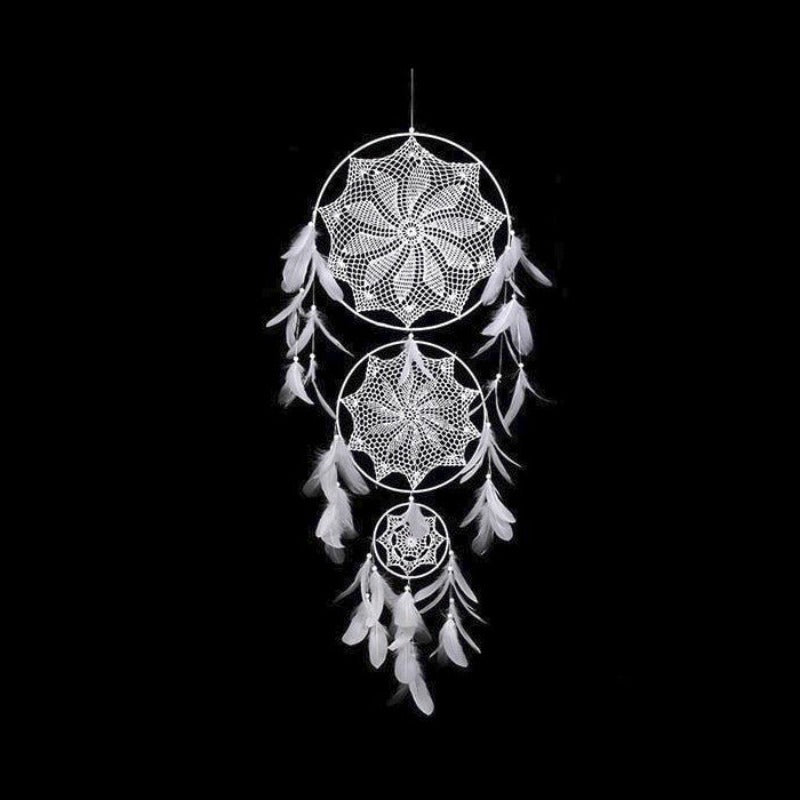 Three-White-Circles-Dreamcatcher