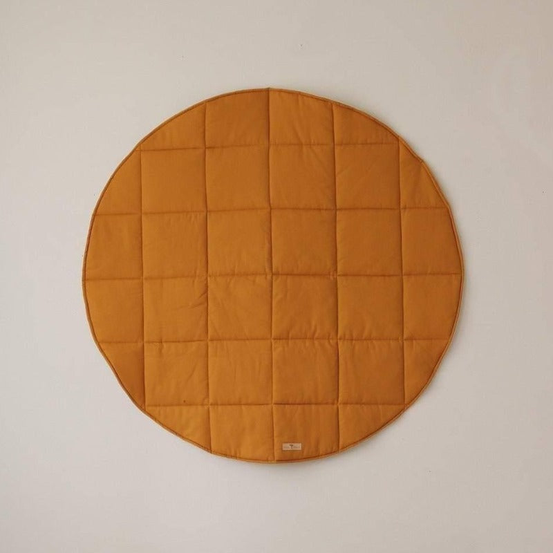 Round-cotton-rug-Ocher