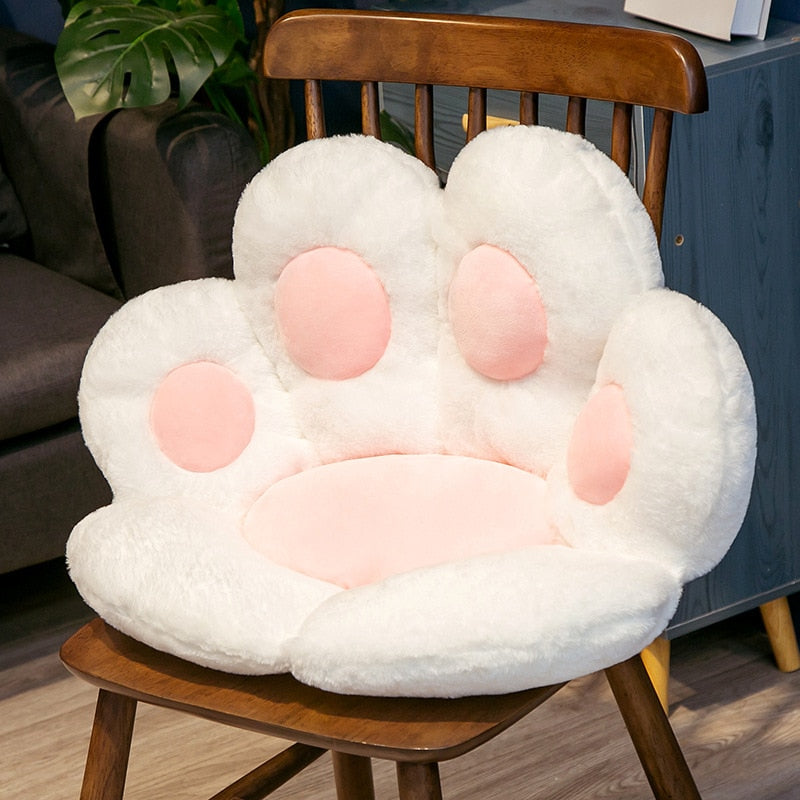 white-cat-paw-cushion