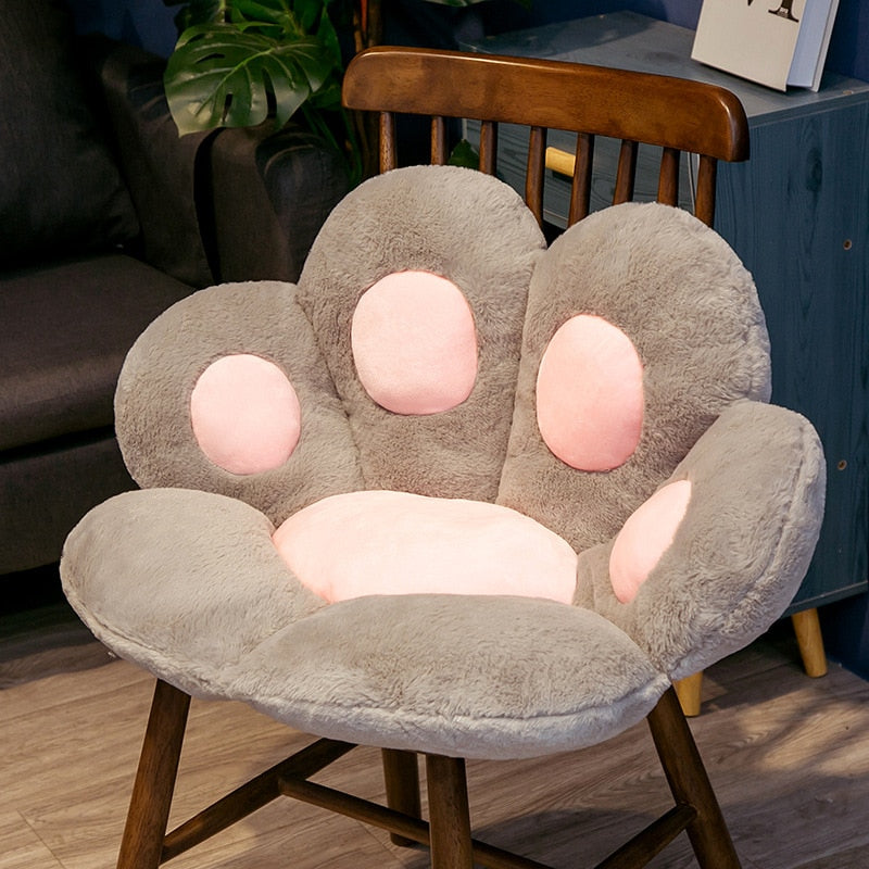 gray-cat-paw-cushion