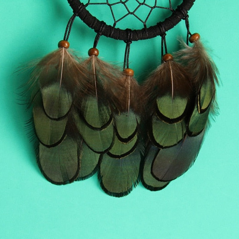 feathers-dreamcatcher-green