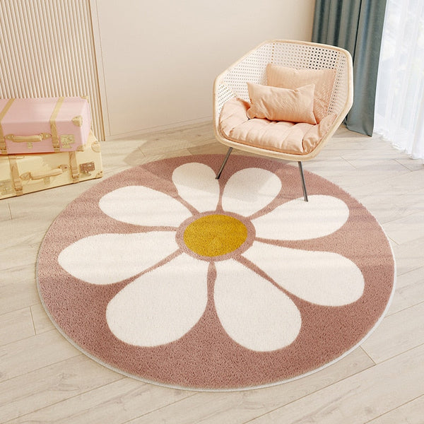 Round-daisy-rug