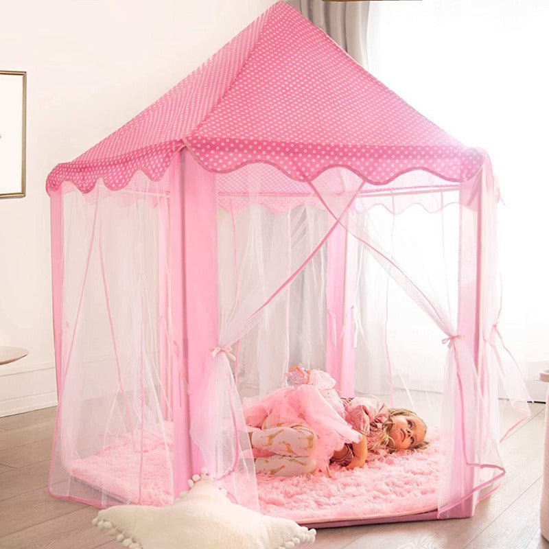 pink-tent-girl-castle-princess