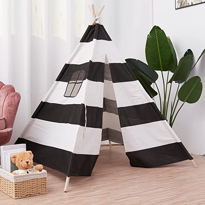 child-tepee-tent-black-and-white