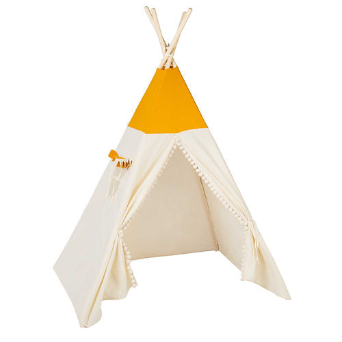 teepee-child-bed-white-yellow-single